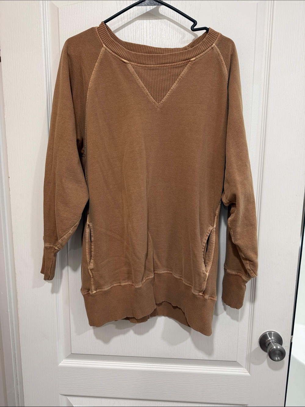 Zenana Outfitters women’s  Crewneck Sweatshirt - Brown
